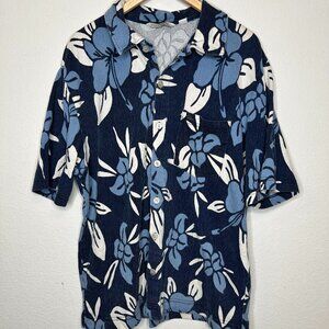 QUICKSILVER Men's Hawaiian Shirt Large